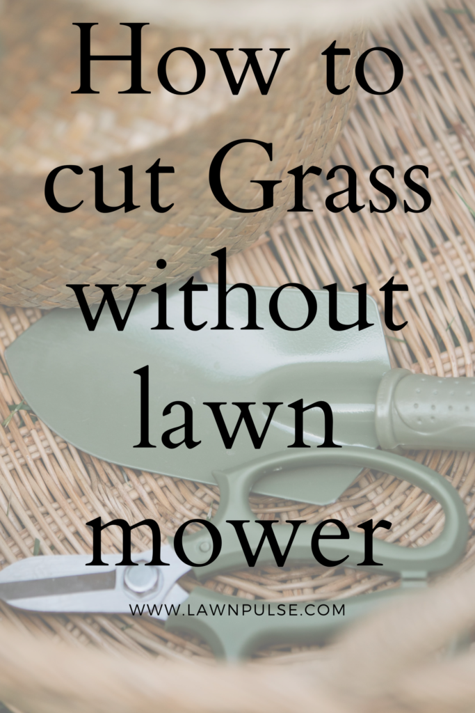 how to cut grass without lawn mower